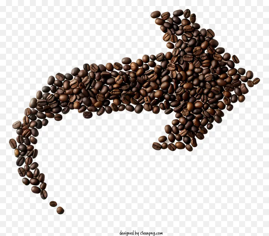 Flecha De Granos De Café，Granos De Café PNG