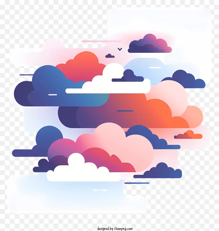 Nube，Nubes Coloridas PNG