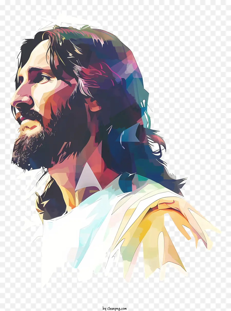 Jesús，Hombre Barbudo PNG