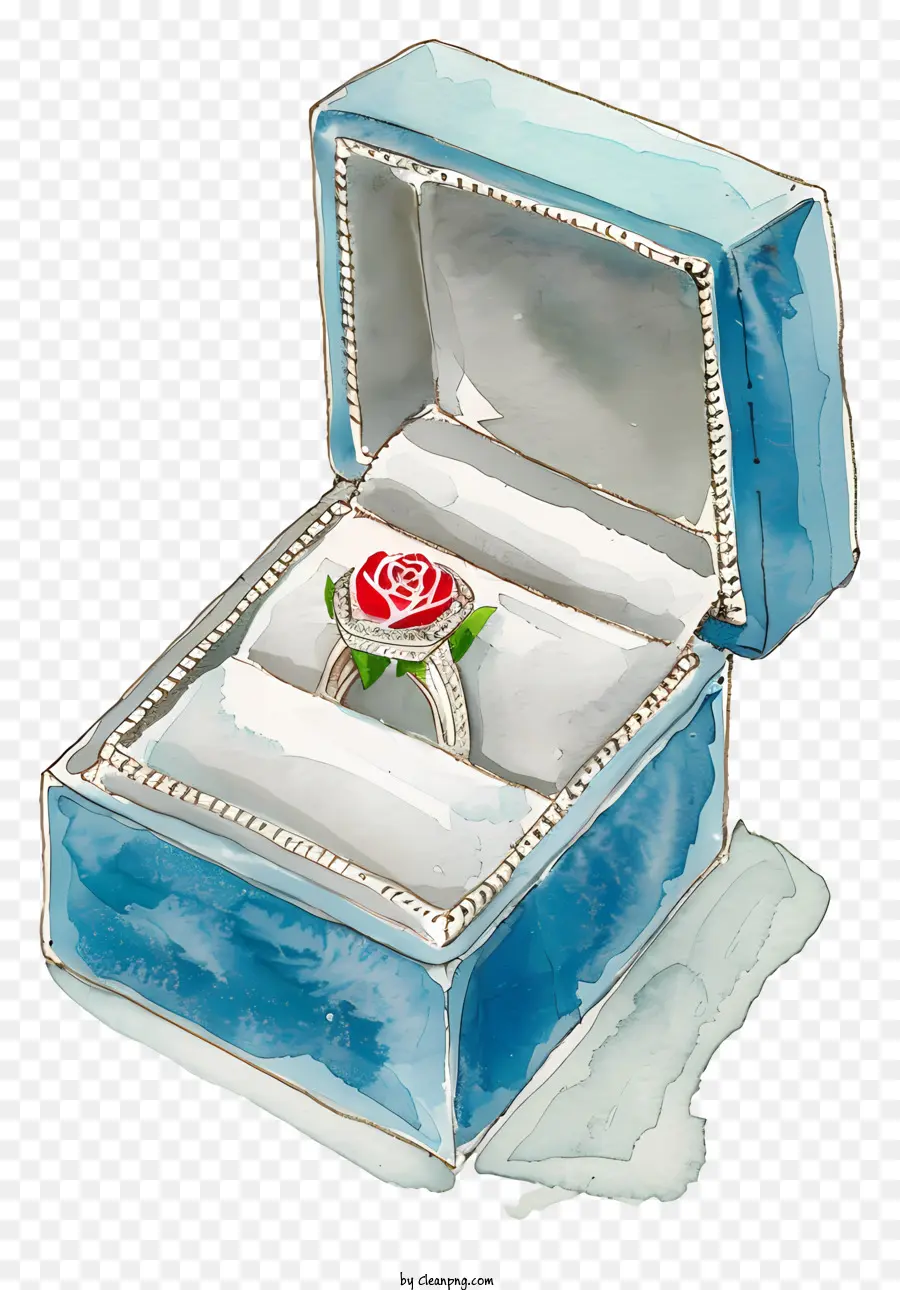 Día De La Propuesta，Anillo En Caja PNG