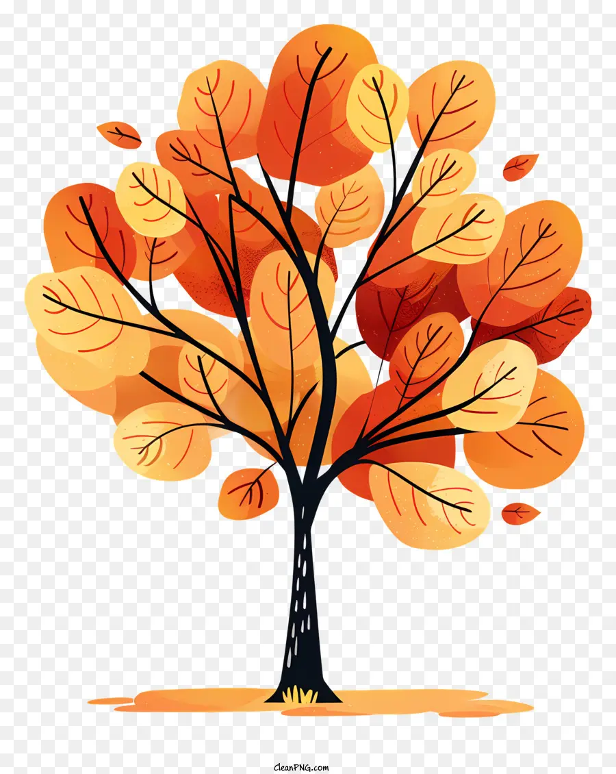 árbol De Otoño，Dibujos Animados De árbol PNG