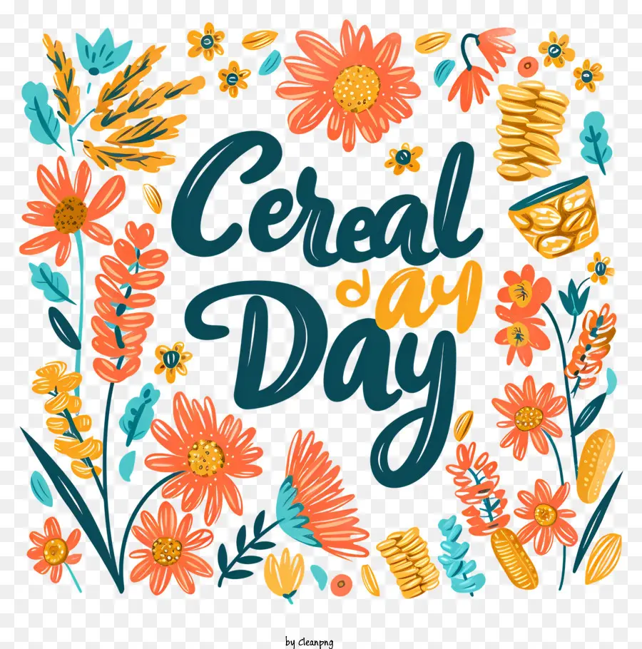 Día Del Cereal，Flores PNG