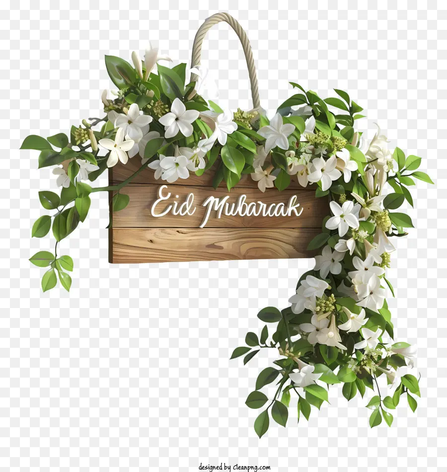 Eid Mubarak，La Escritura árabe PNG