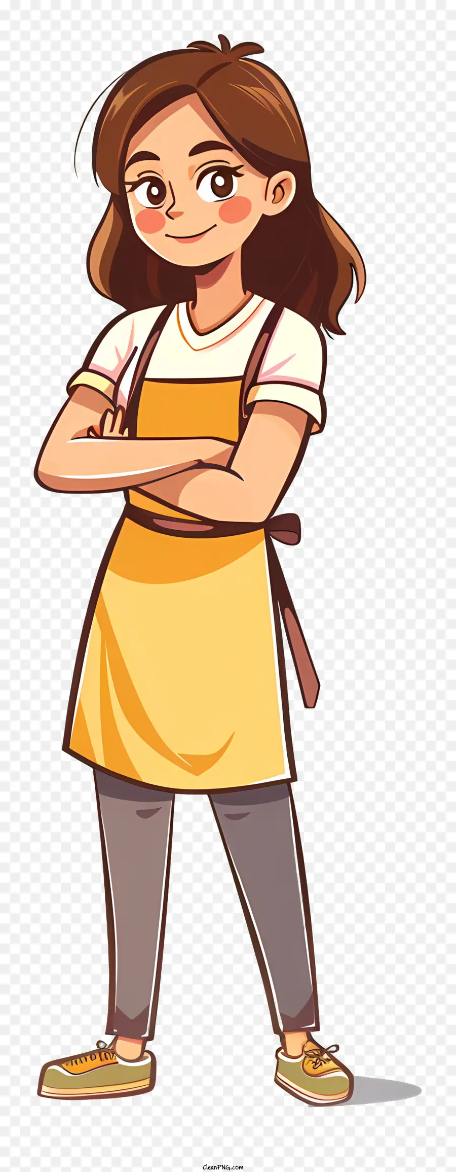 Mujer Cocinando Dibujos Animados，Chica PNG