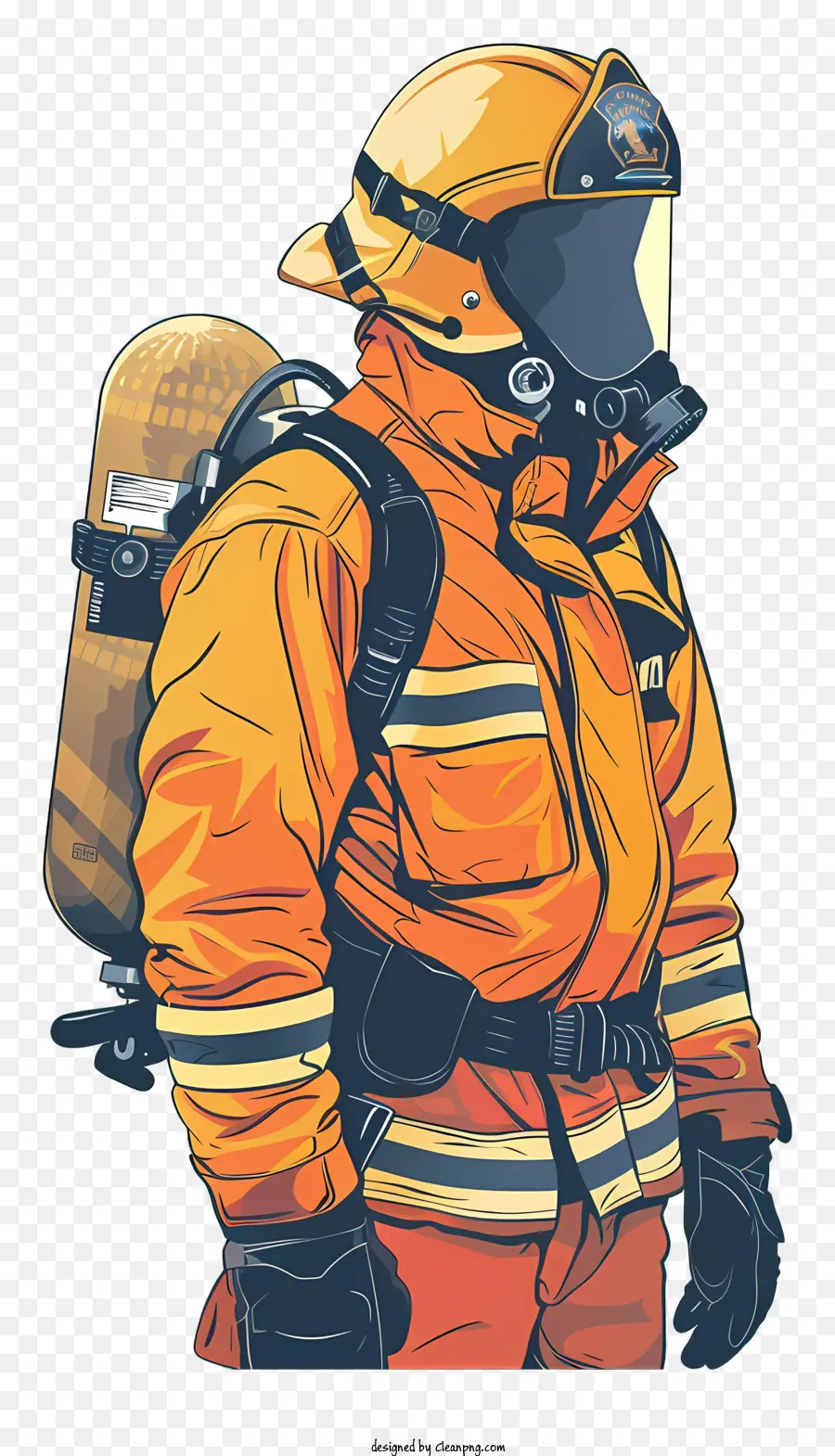 Bombero，Traje De Protección PNG