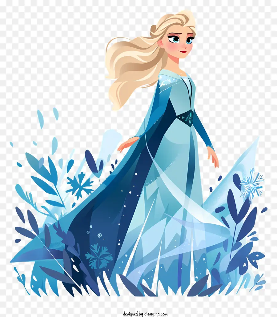 Princesa De Elsa Congelada，La Reina De Hielo PNG