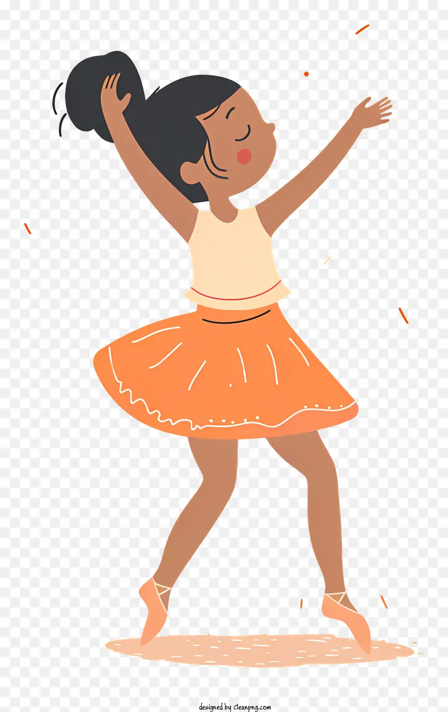 Niña Bailando Ballet，La Historieta PNG