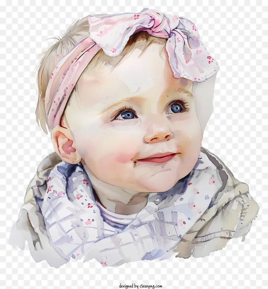 Bebé Niña，Retrato De Niños PNG