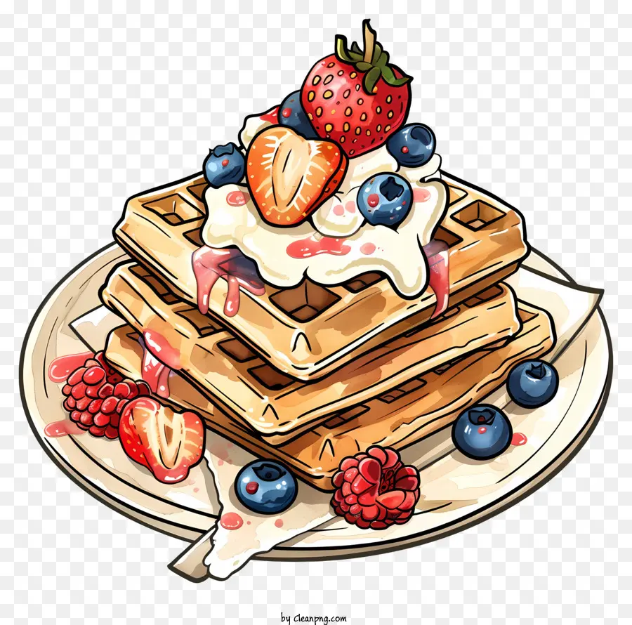 Waffle Día，Waffles PNG