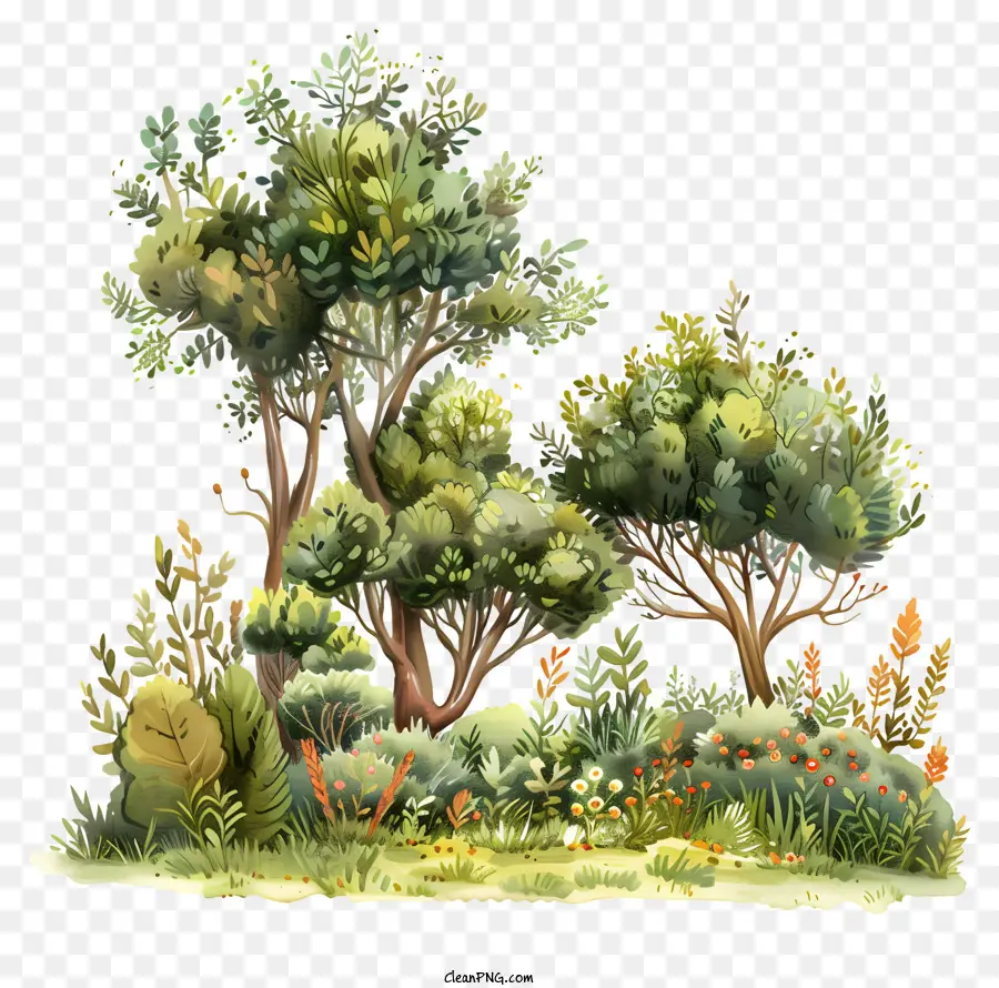 Los Arbustos，Paisaje PNG