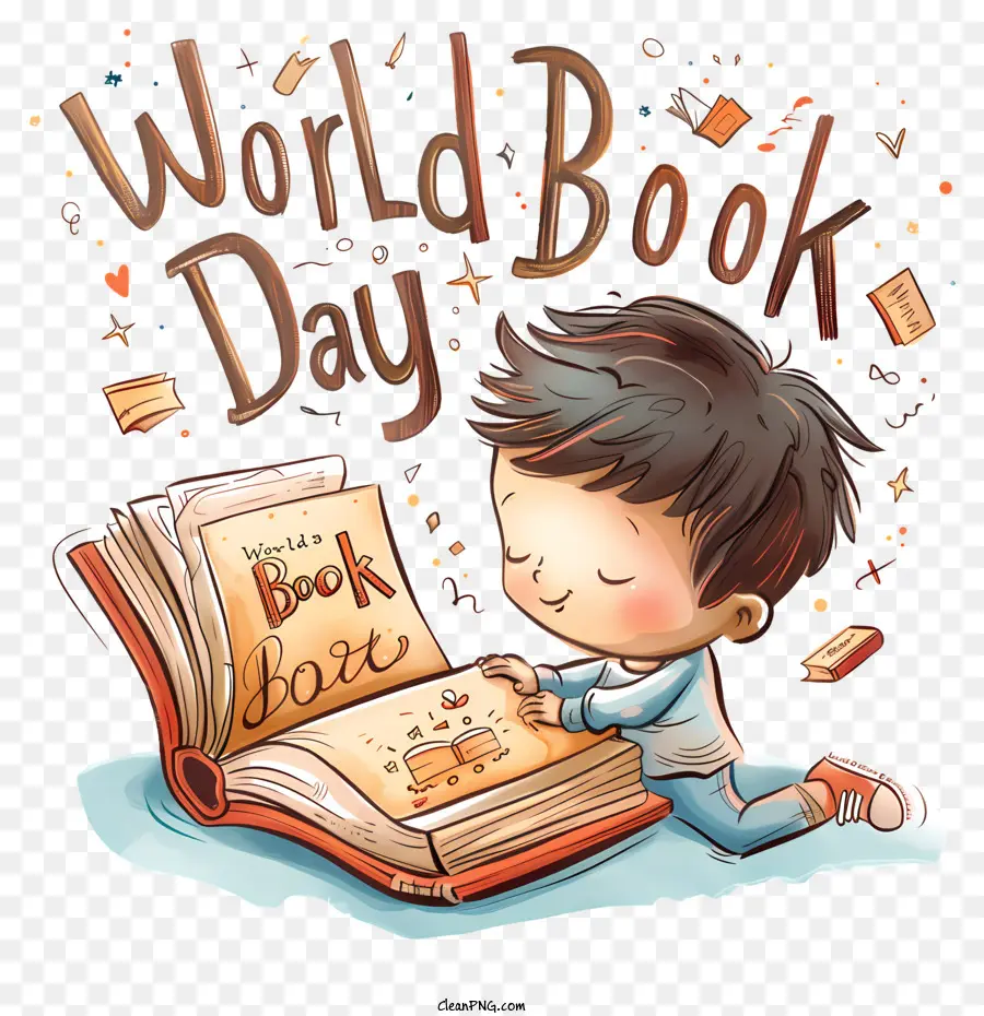Mundo El Día Del Libro，Hijo De La Lectura Del Libro PNG