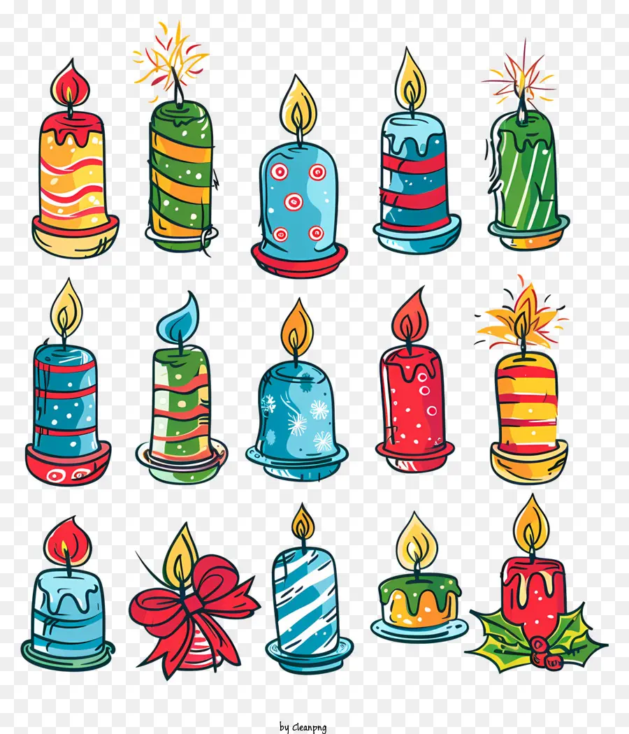 Velas De Navidad，Velas PNG