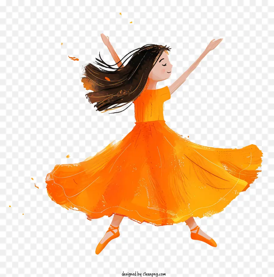 Niña Bailando Ballet，Chica PNG