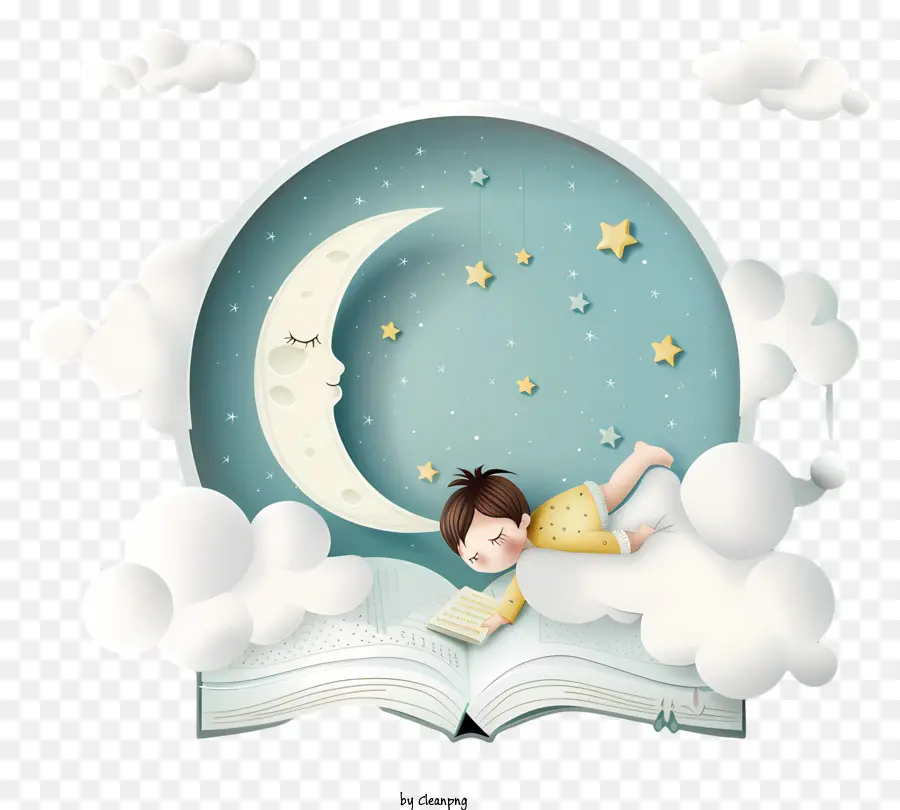 Cuentos Para Niños Antes De Dormir，Niña Leyendo Libro PNG