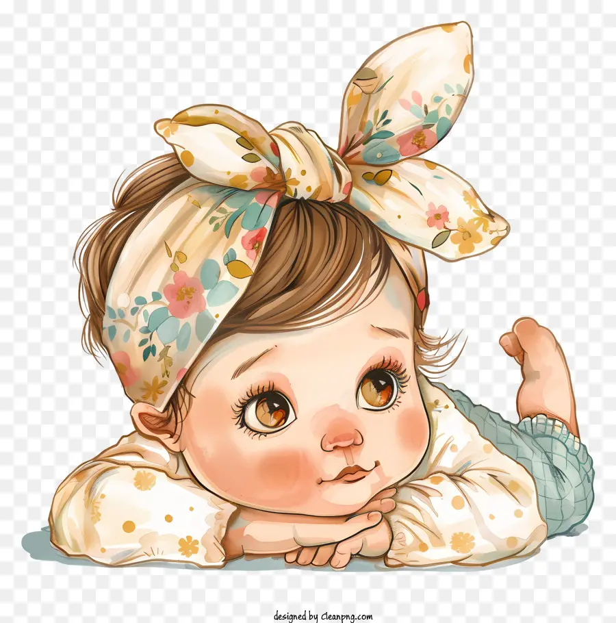 Bebé Niña，Niña De Dibujos Animados PNG