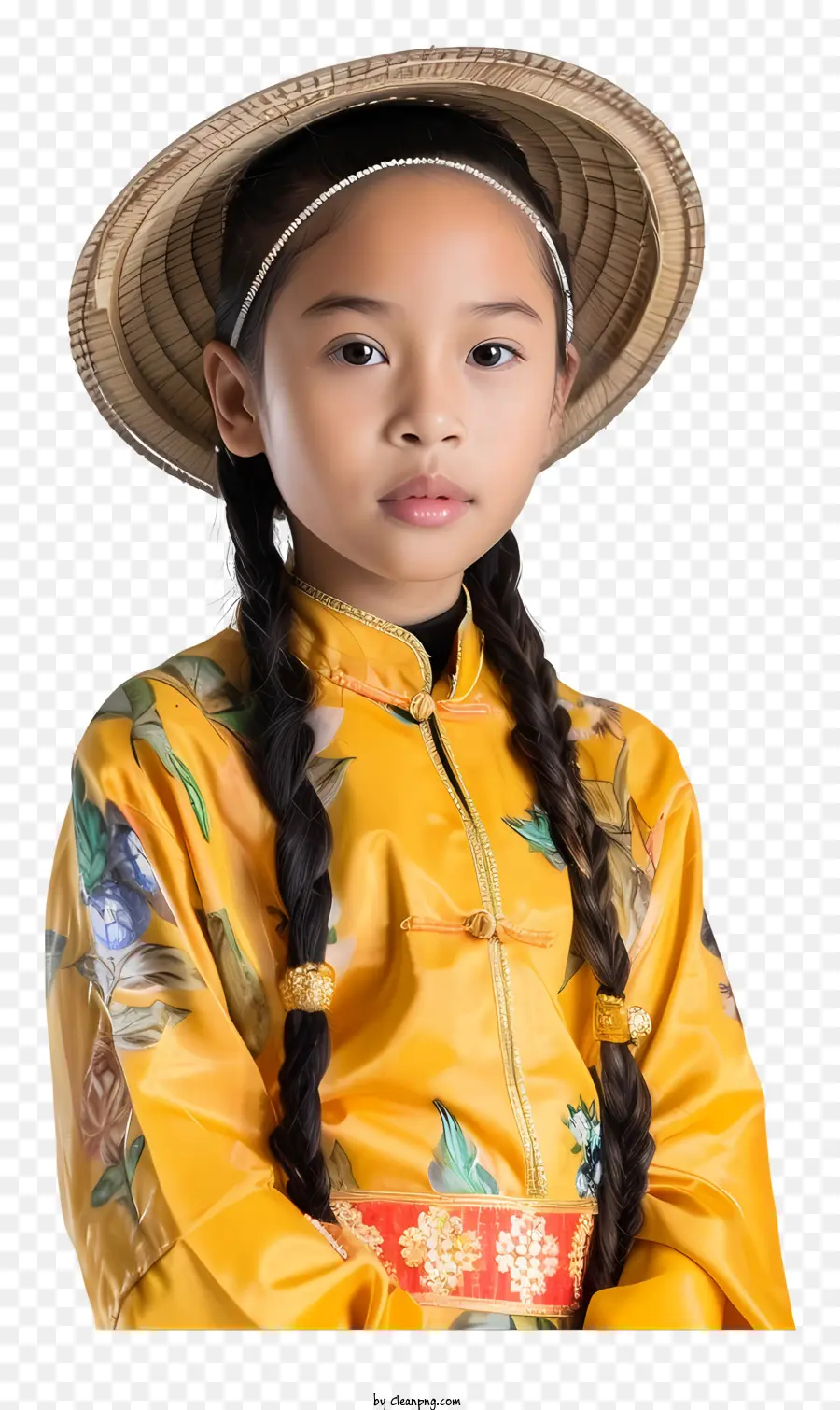 Niña De Vietnam，Vestido Tradicional Vietnamita PNG