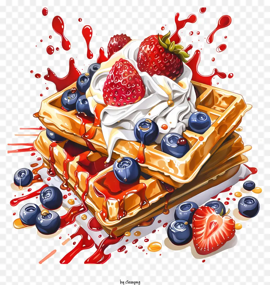 Waffle Día，Waffles PNG