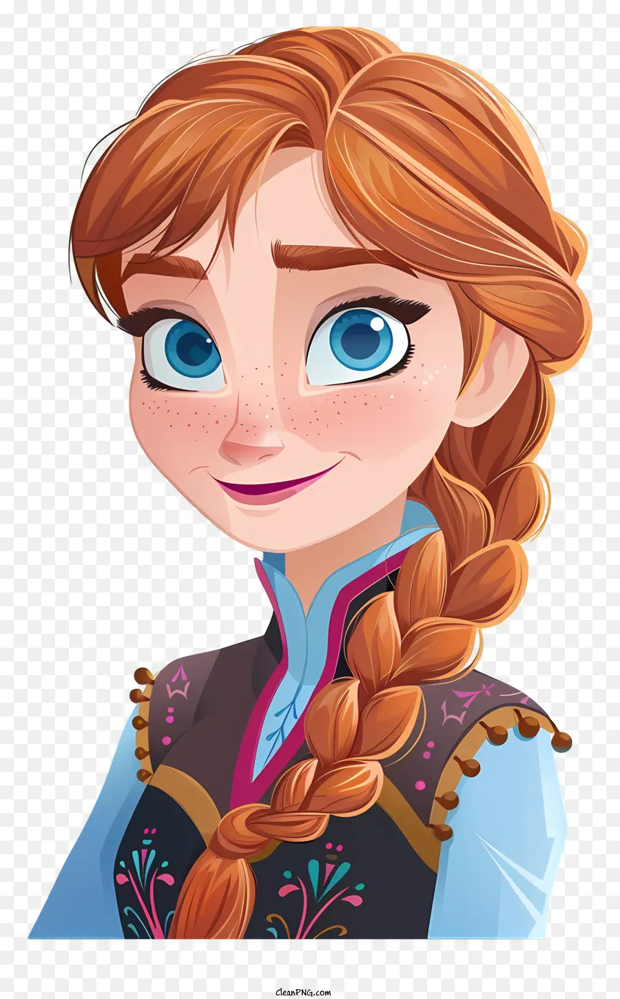 Princesa Congelada Anna，La Historieta PNG