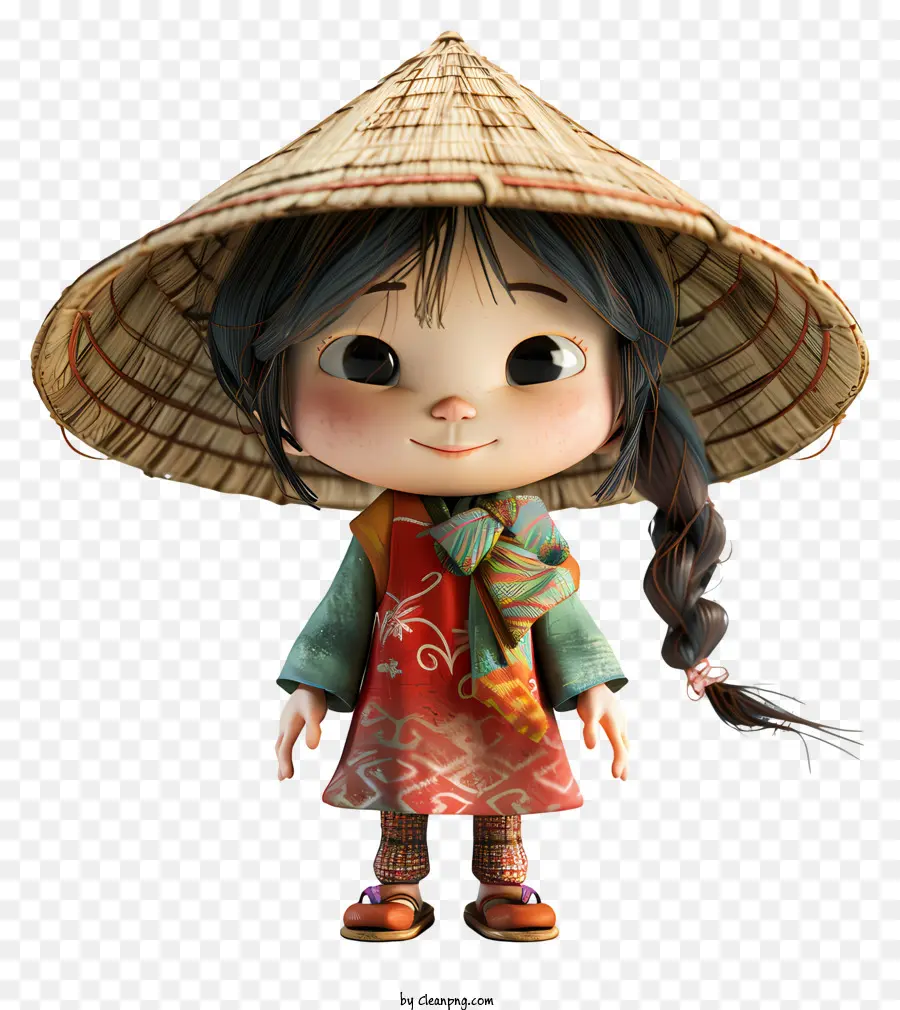 Niña De Vietnam，Ropa Tradicional China PNG