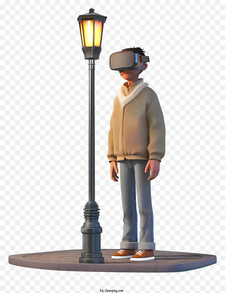 Usando Auriculares Vr，Niño Con Casco Vr PNG