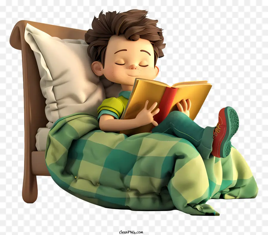 Cuentos Para Niños Antes De Dormir，Niño Leyendo PNG