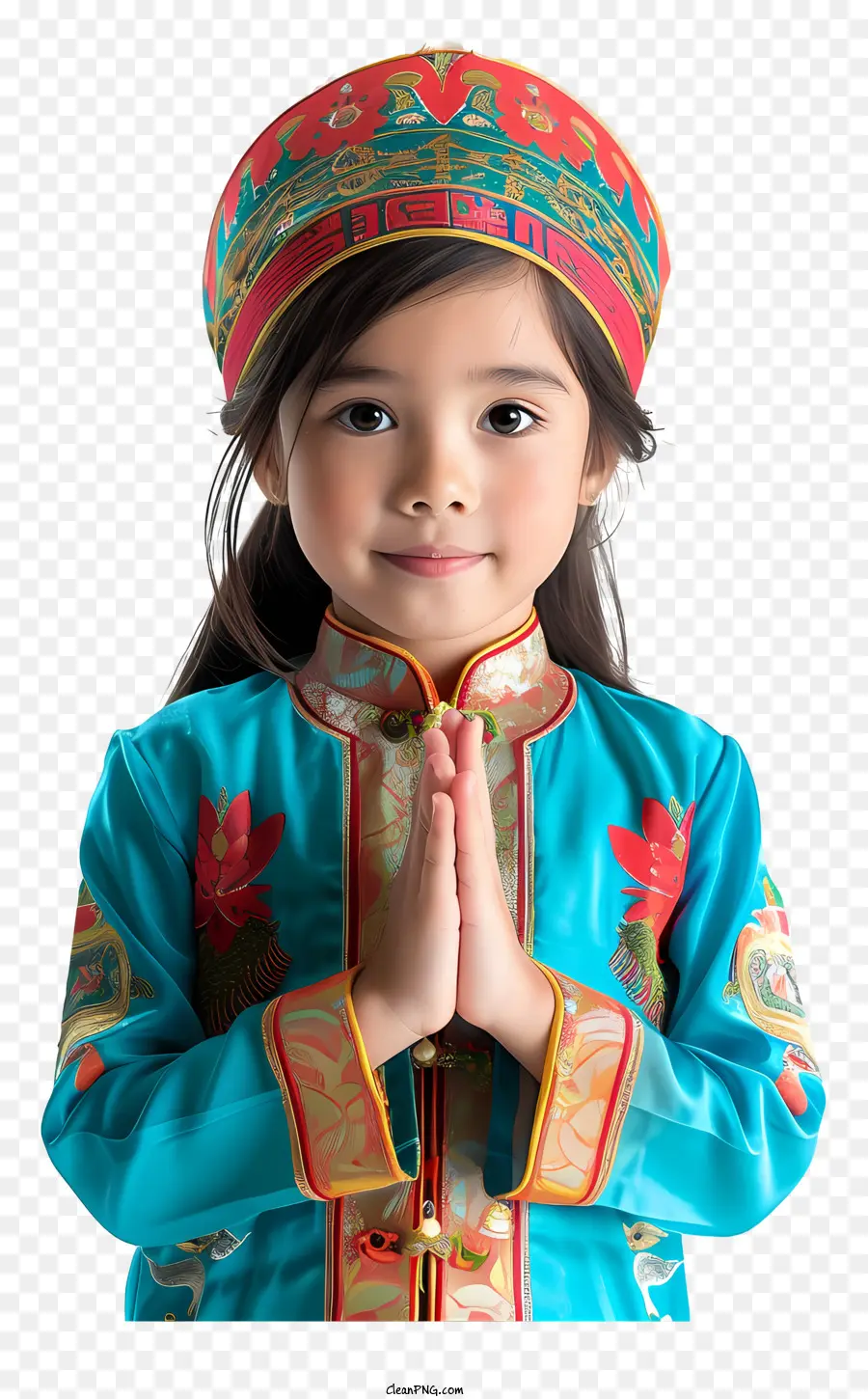 Niña De Vietnam，Vestido Chino Tradicional PNG