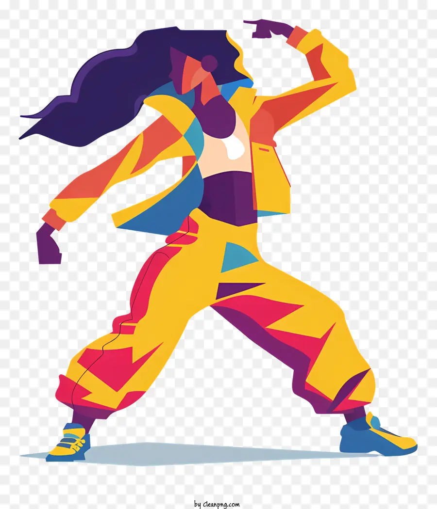 Bailar Hip Hop，Mujer PNG
