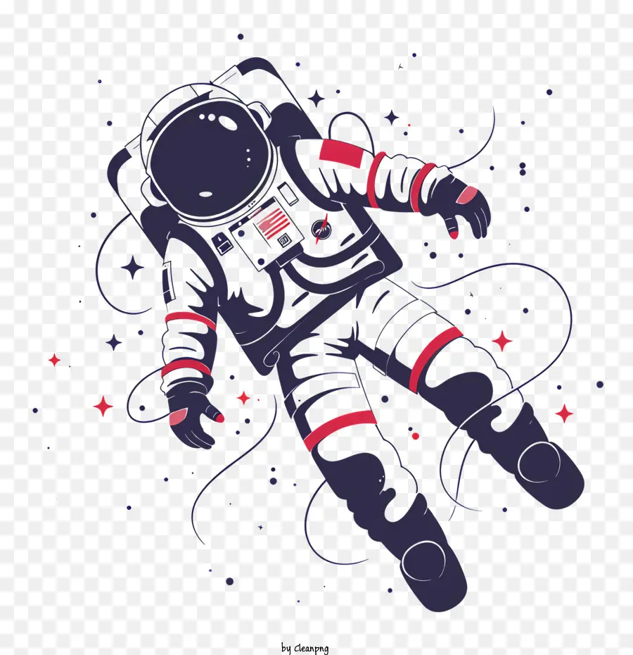 Astronauta Flotando En El Espacio，Astronauta PNG