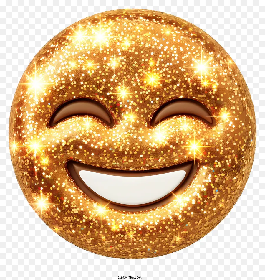 Brillar，Emoji Dorado PNG