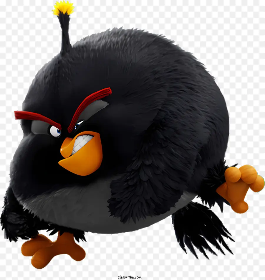 Angry Birds，Pájaro Negro PNG