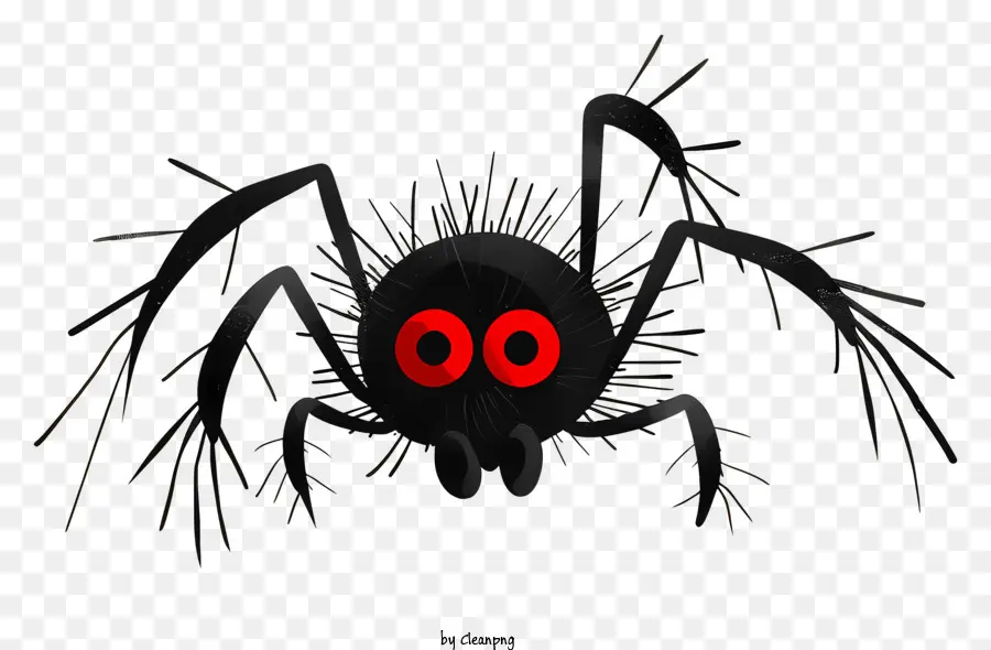 Araña，Los Ojos Rojos PNG