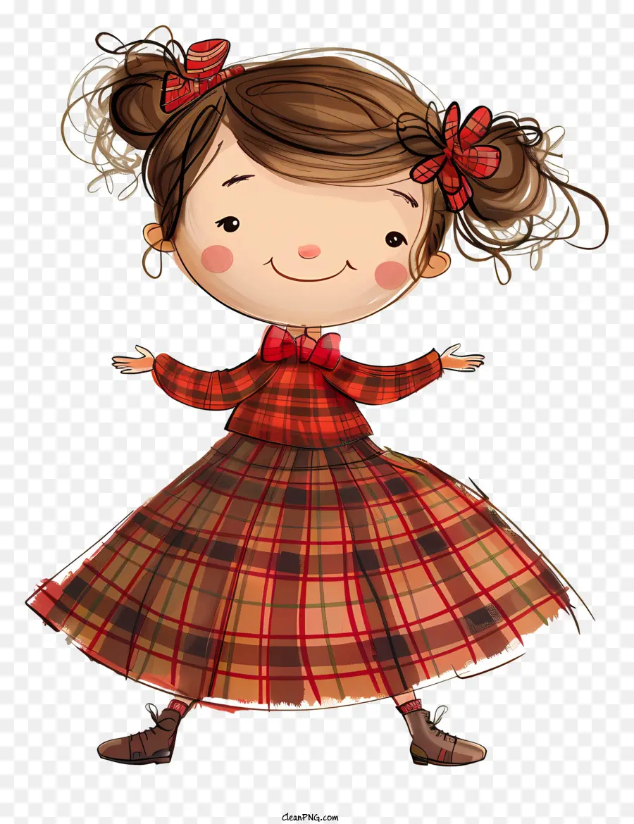 Tartán Día，Plaid Vestido PNG