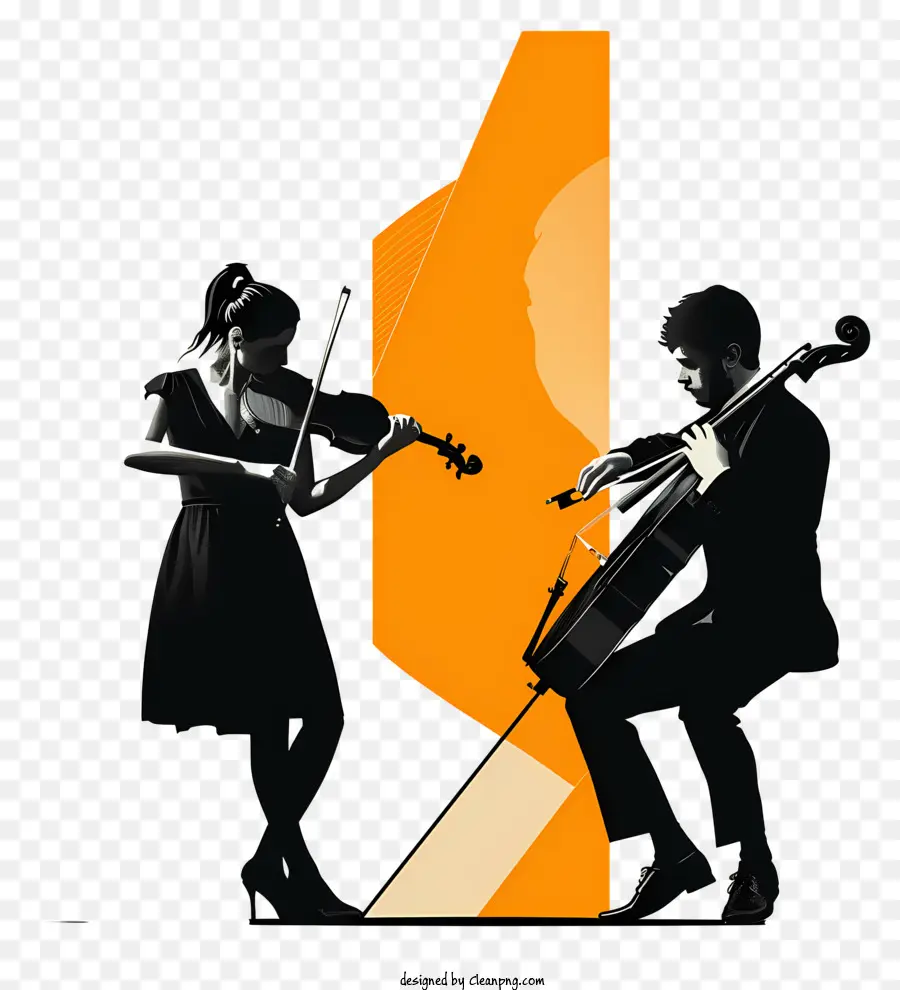 Músicos，Violonchelo PNG