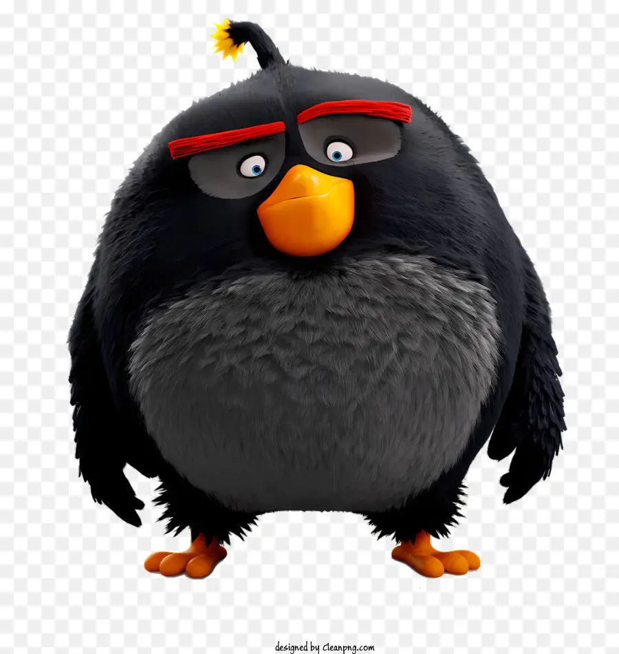 Angry Birds，Pájaro Negro PNG