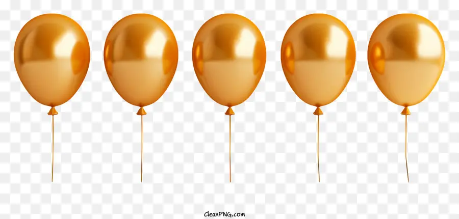 Globos De Oro，Globos Dorados PNG