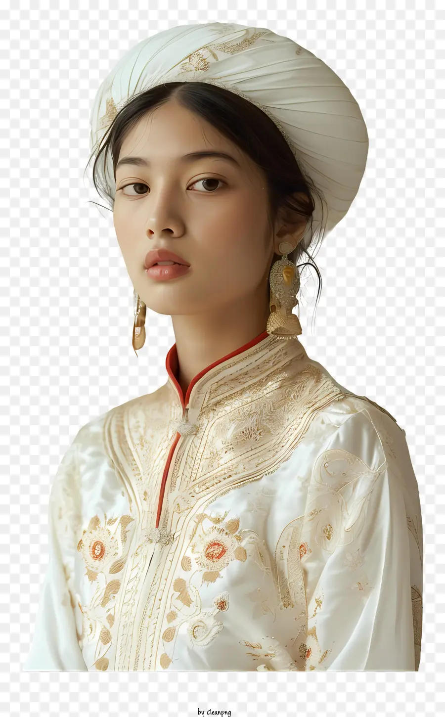 Niña De Vietnam，La Ropa Tradicional PNG