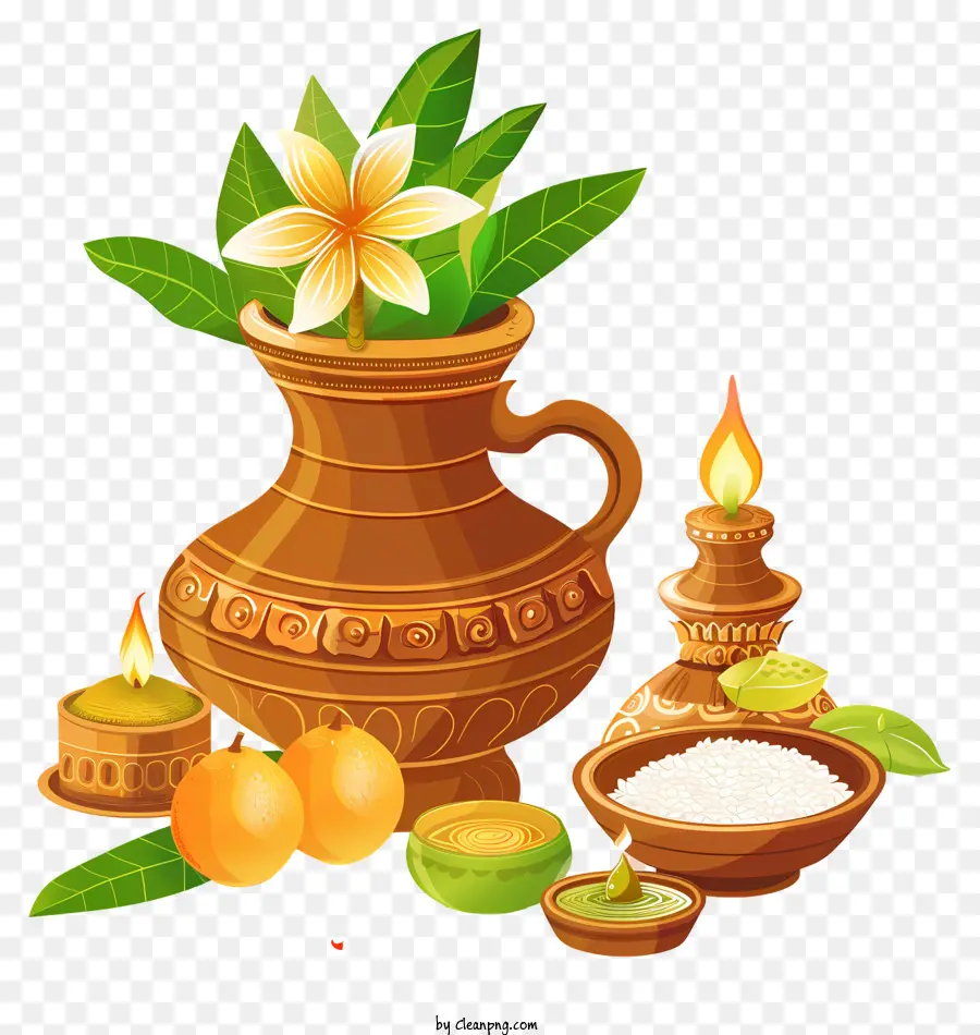 Feliz Ugadi，Ollas De Barro PNG