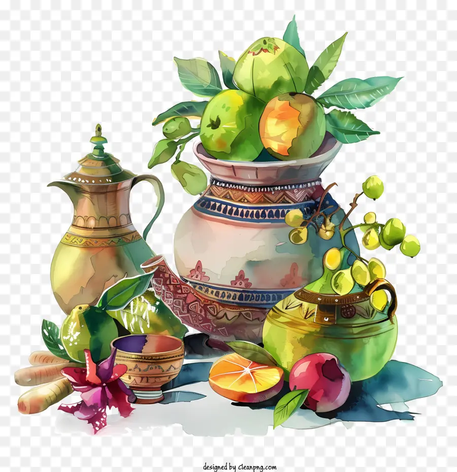 Feliz Ugadi，Frutas PNG