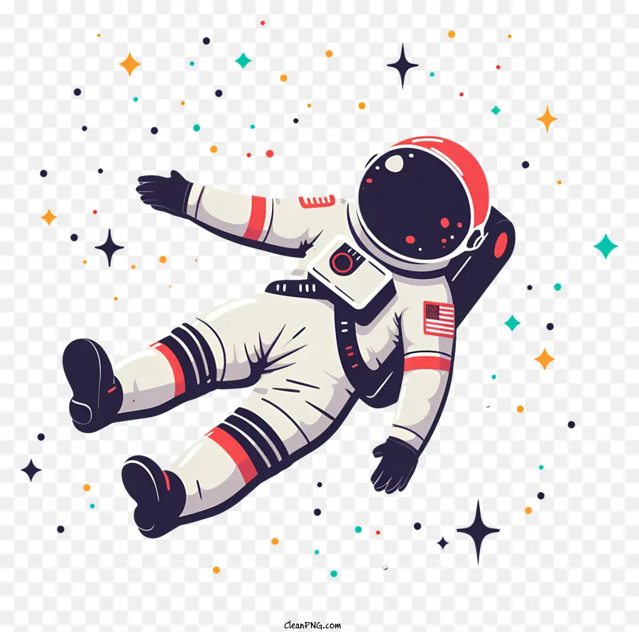 Astronauta Flotando En El Espacio，Astronauta PNG