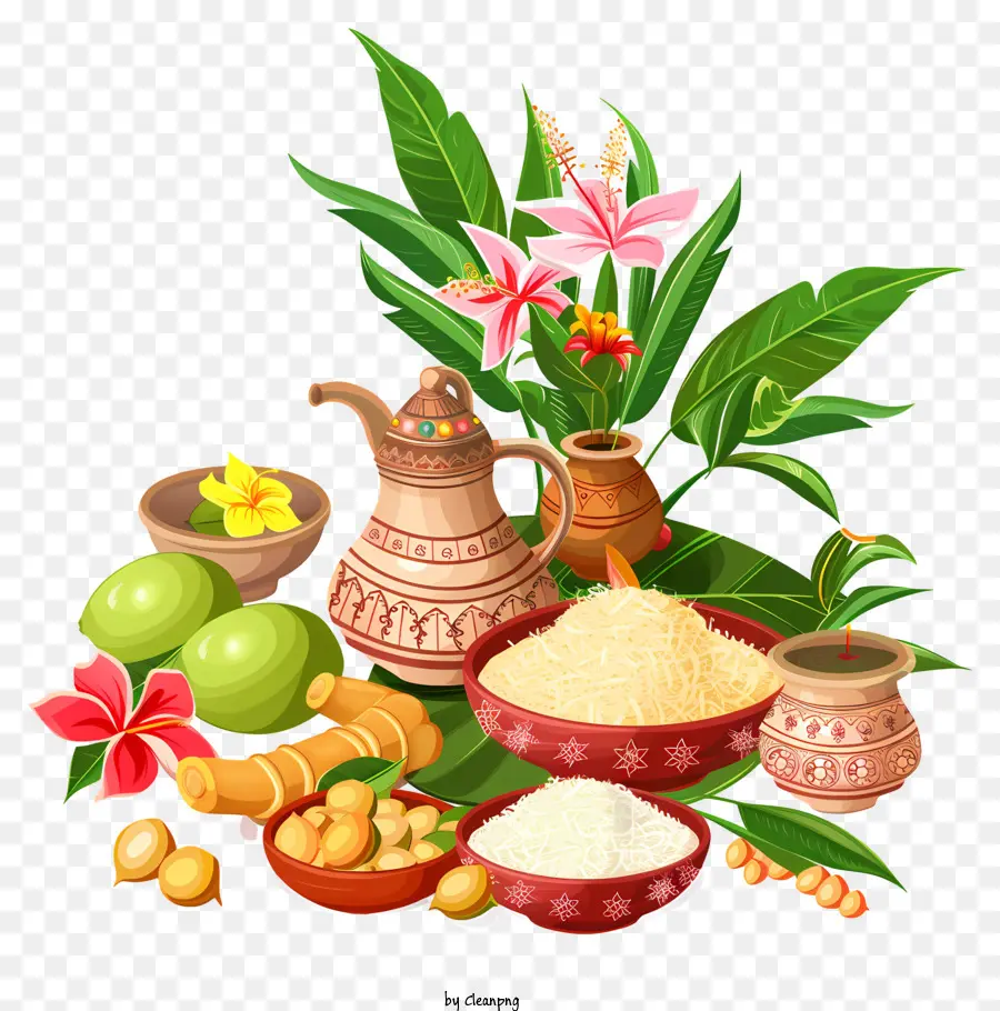 Feliz Ugadi，El Sur De La Cocina Asiática PNG