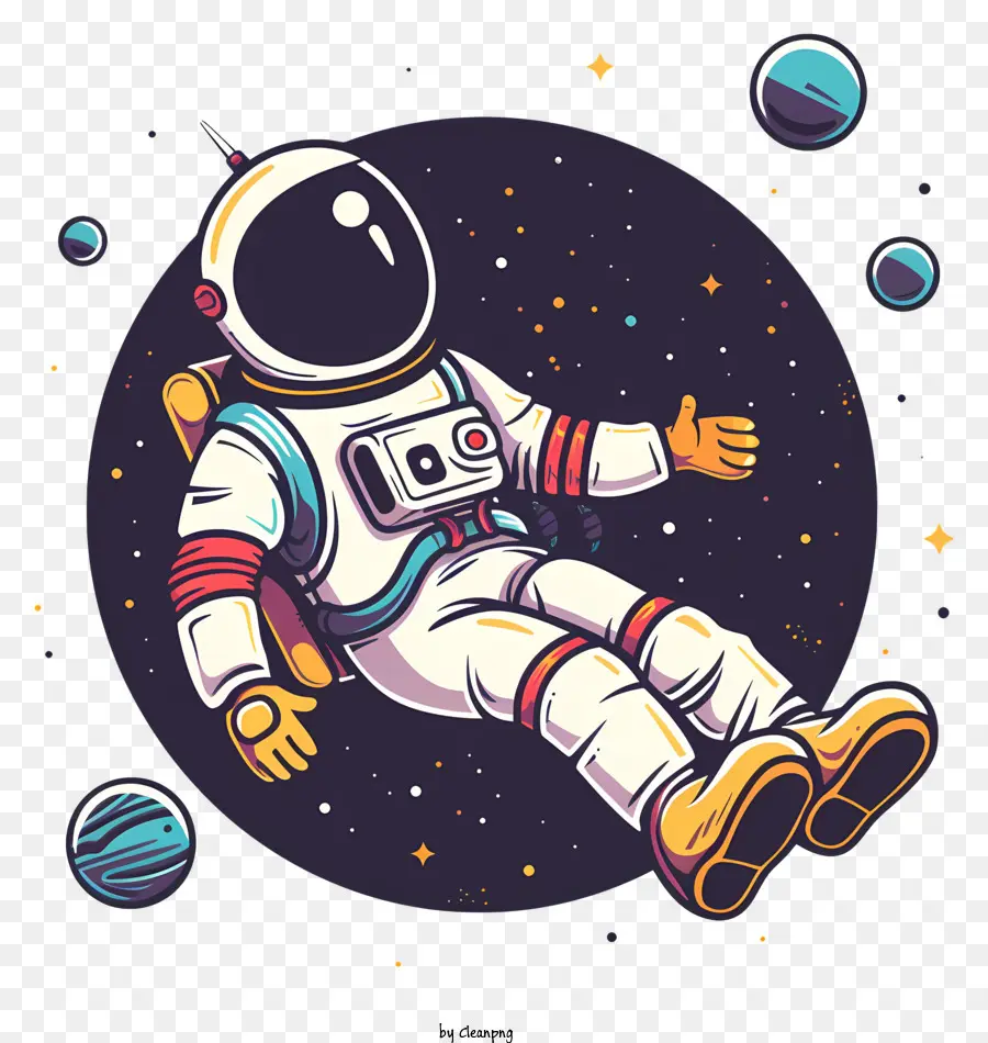 Astronauta Flotando En El Espacio，Astronauta PNG