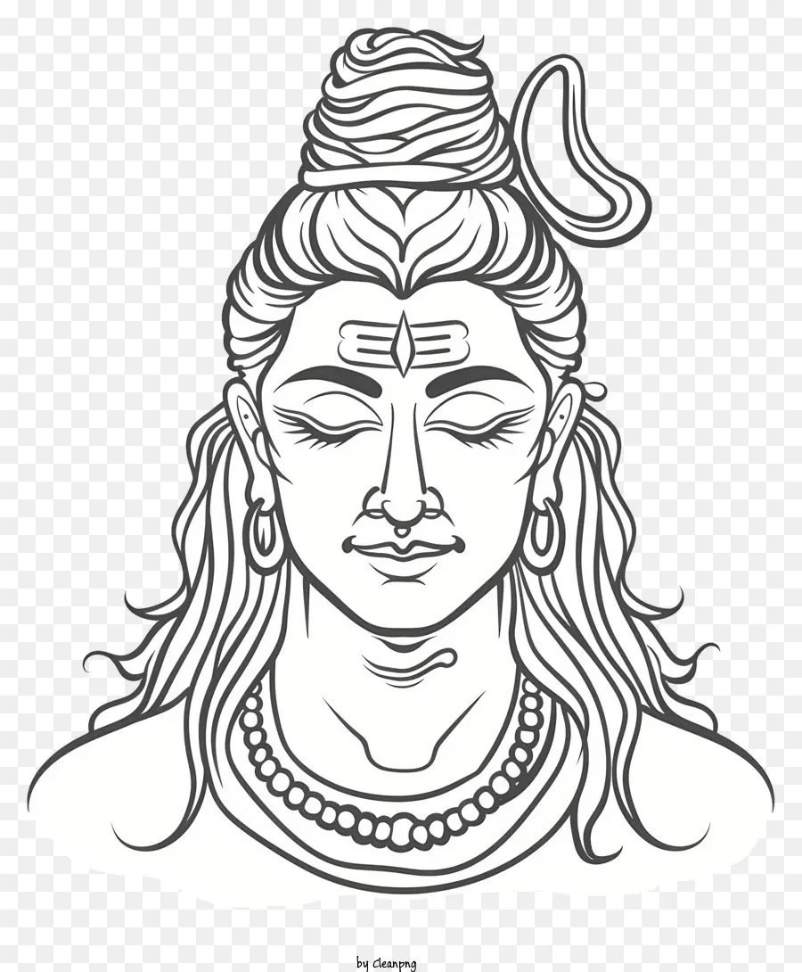 Una Línea Señor Shiva，Shiva PNG