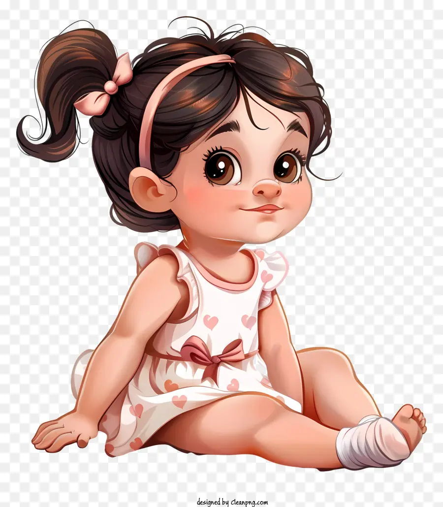 Bebé Niña，Personaje De Dibujos Animados PNG