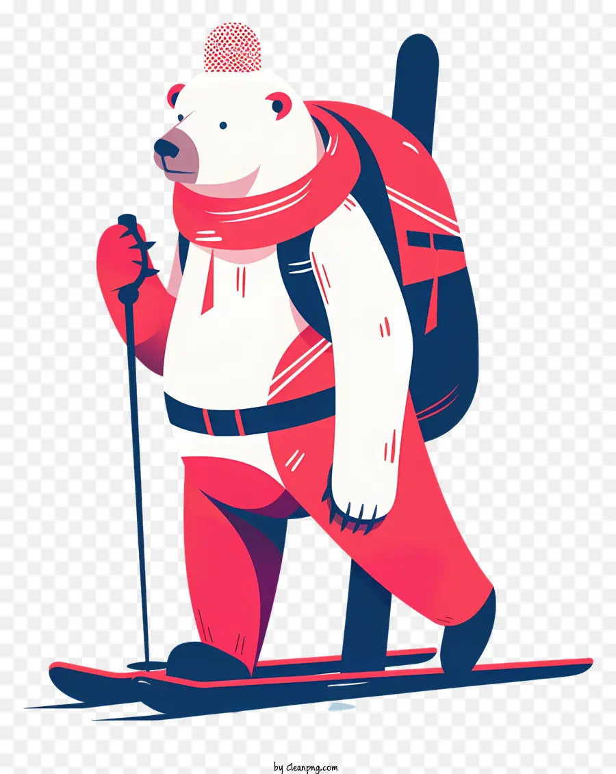 Oso Polar，Esquí De Oso PNG