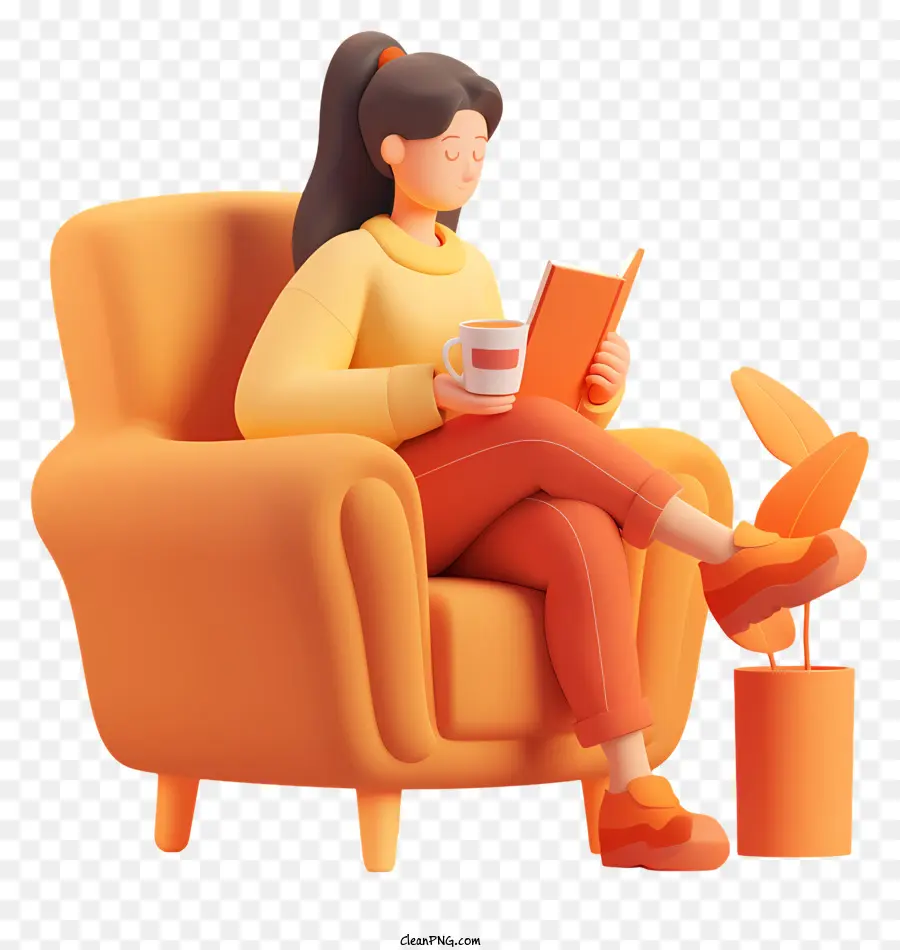 Lectura De La Mujer 3d，Mujer PNG