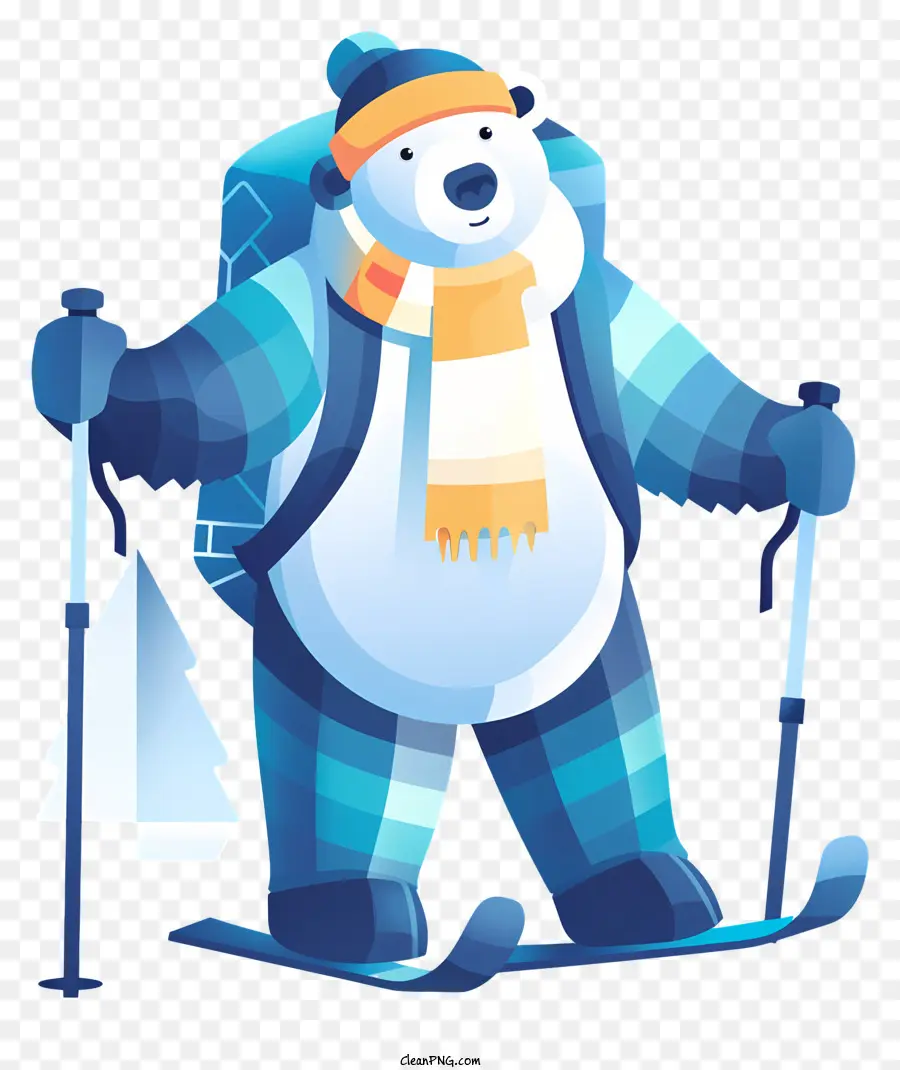 Oso Polar，Mochila PNG