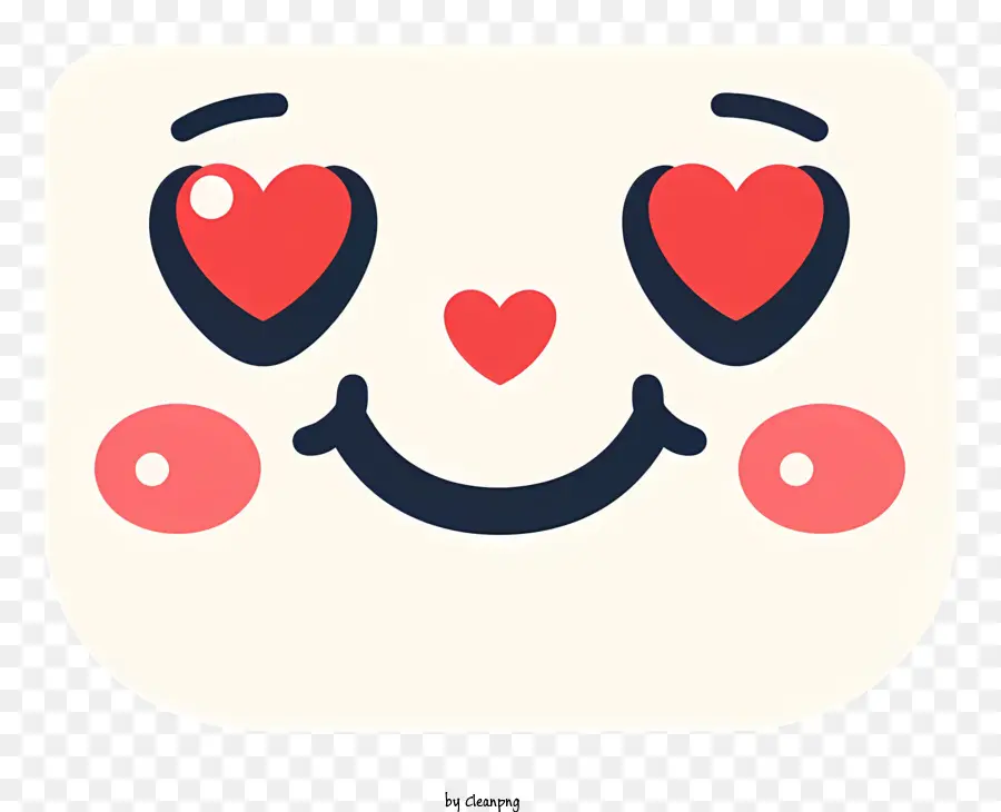 Cara Sonriente Con Ojos De Corazón，Emoji De Ojos De Corazón PNG