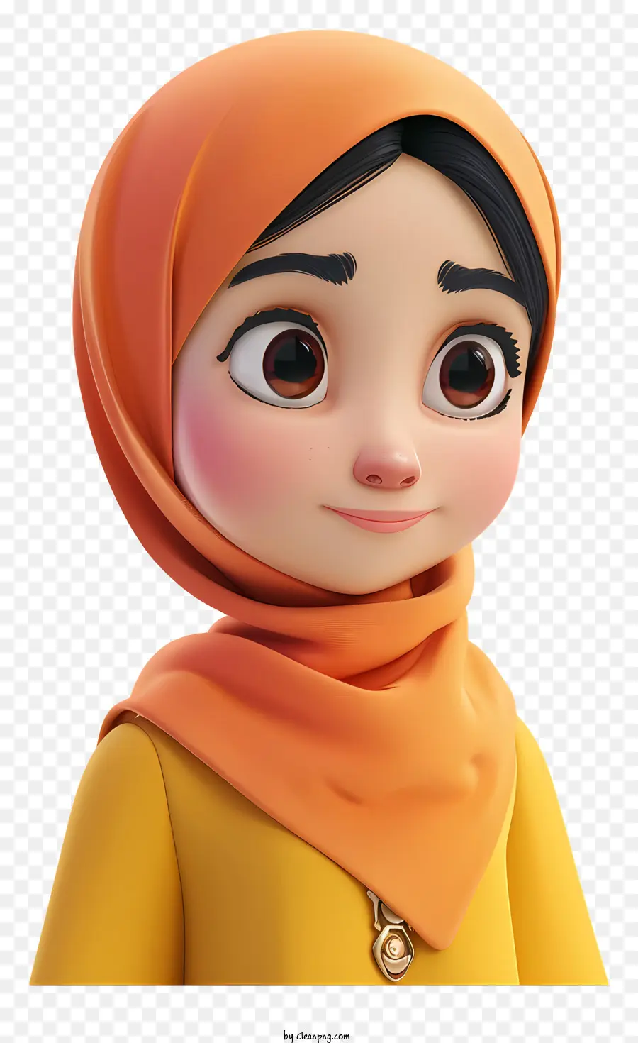 Chica Musulmana，Chica Hijab Amarillo PNG