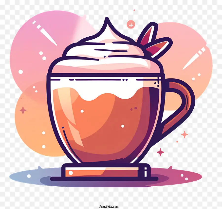 Chocolate Caliente，Crema Batida PNG