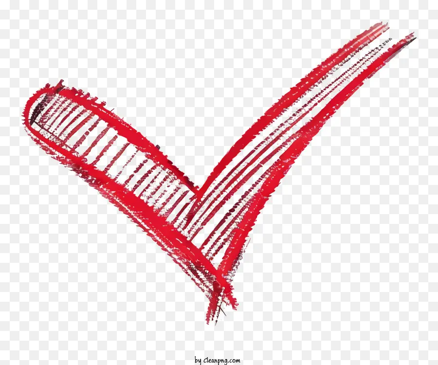 Marca De Verificación Roja，Corazón Rojo PNG